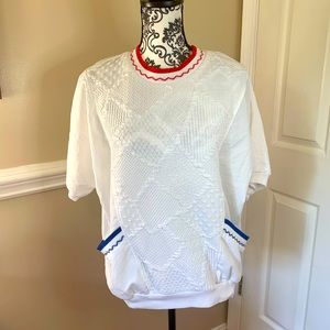 Cricket Lane, super 80’s “wind” shirt, size 12